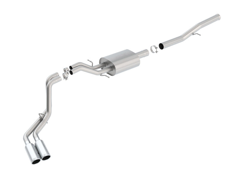 Borla 14 Silv/Sierra 1500 EC Std/CC Short 143.5in WB S-Type Dual Rolled Side Exit Cat-Back Exhaust - awdtuningtx