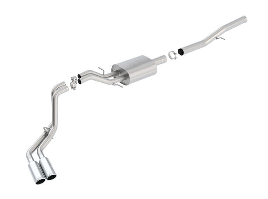 Borla 14 Silv/Sierra 1500 EC Std/CC Short 143.5in WB S-Type Dual Rolled Side Exit Cat-Back Exhaust - awdtuningtx