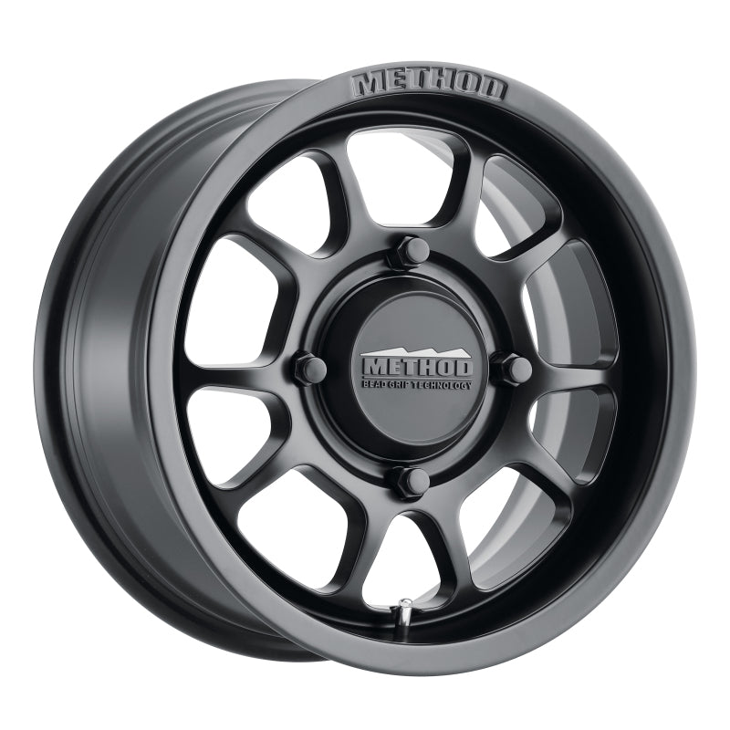 Method MR409 Bead Grip 15x7 / 4+3/13mm Offset / 4x136 / 106.25mm CB Matte Black Wheel - awdtuningtx