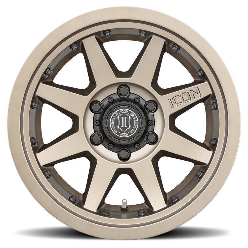 ICON Rebound Pro 17x8.5 5x150 25mm Offset 5.75in BS 110.1mm Bore Bronze Wheel - awdtuningtx