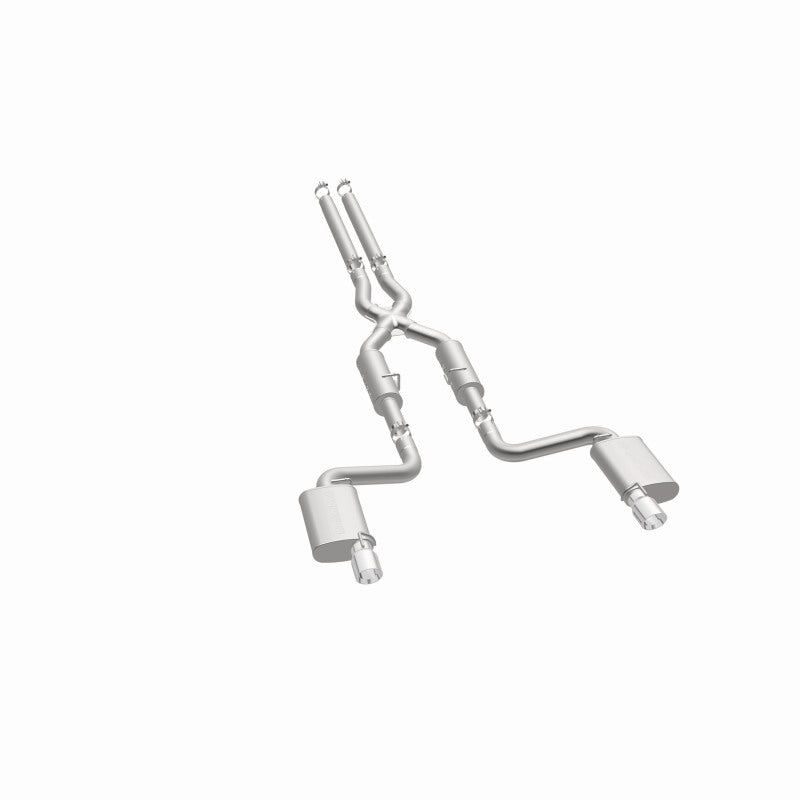 MagnaFlow 11-12 Dodge Charger SRT-8 Hemi Dual Split Rear Exit Stainless Cat-Back Performance Exhaust - awdtuningtx
