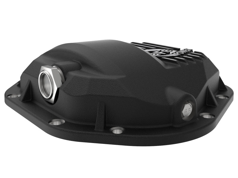 aFe Pro Series Front Diff Cover Black w/ Machined Fins 17-21 Ford Trucks (Dana 60) w/ Gear Oil - awdtuningtx