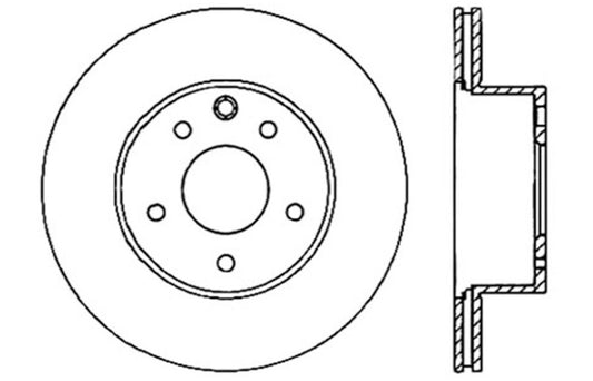 StopTech 06-07 350Z / 05-07 G35 / 06-07 G35X SportStop Slotted & Drilled Rear Right Rotor - awdtuningtx