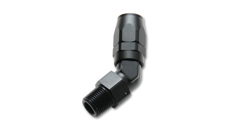Vibrant -10AN Male NPT 45Degree Hose End Fitting - 3/8 NPT - awdtuningtx
