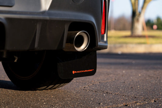 Rally Armor 23-24 Toyota GR Corolla Black Mud Flap w/ Light Blue Logo - awdtuningtx