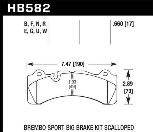 Hawk Brembo Scallped DTC-60 Race Brake Pads - awdtuningtx