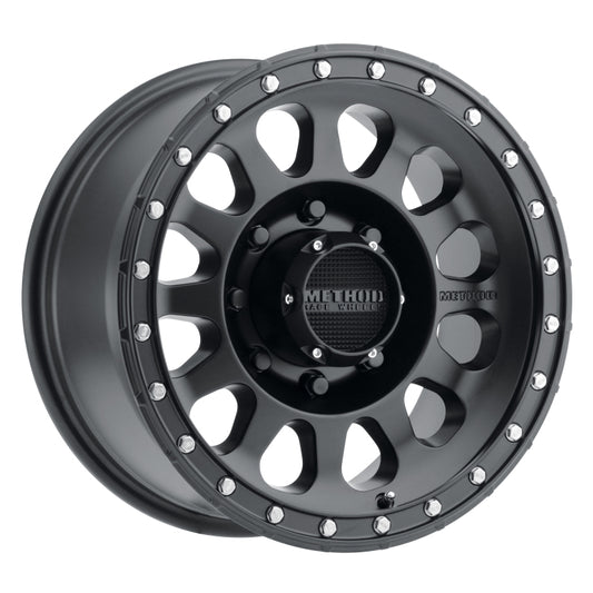 Method MR315 17x8.5 0mm Offset 8x180 130.81mm CB Matte Black Wheel - awdtuningtx