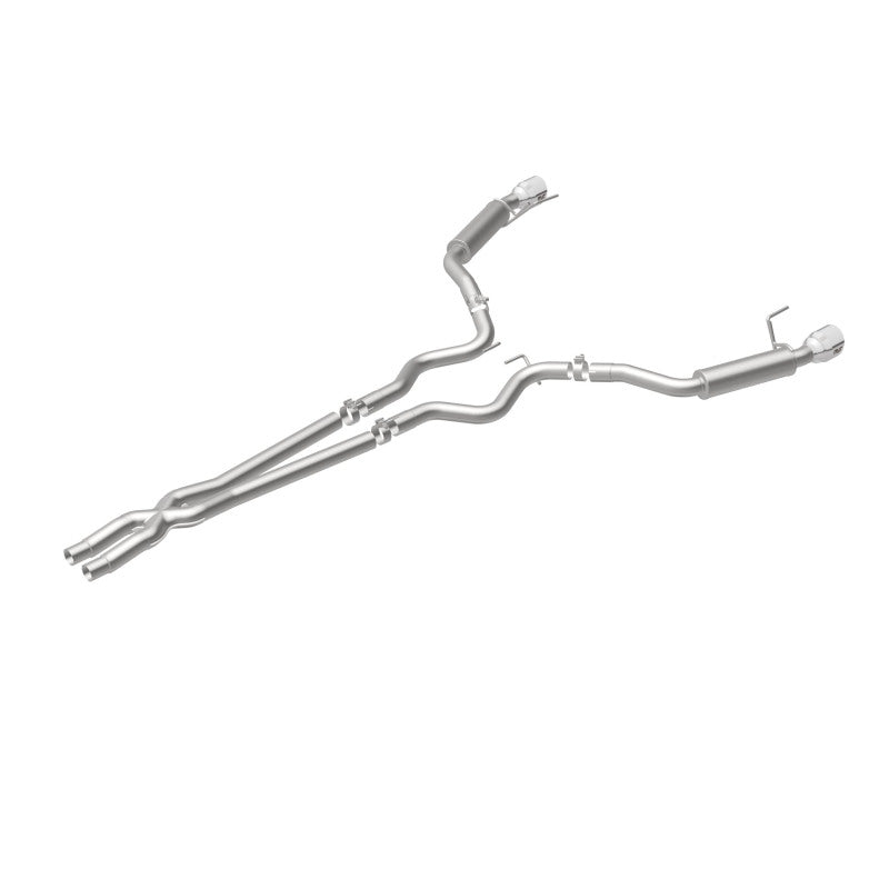 MagnaFlow Cat Back, SS, 2.5in, Competition, Dual Split Polished 4.5in Tips 2015 Ford Mustang V6 3.7L - awdtuningtx