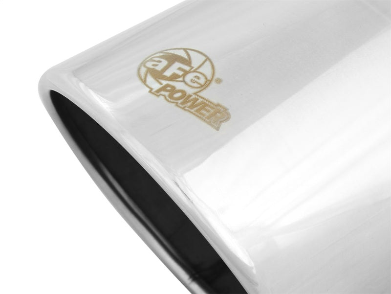 aFe Diesel Exhaust Tip Bolt On Polished 4in Inlet x 6in Outlet x 12in Length - awdtuningtx