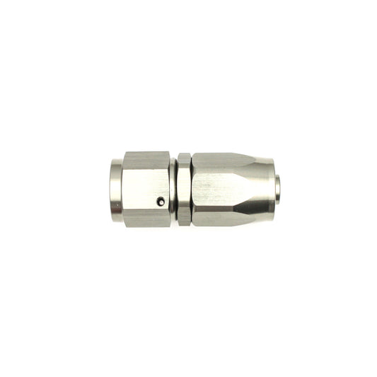 DeatschWerks 8AN Female Swivel Straight Hose End CPE - Anodized Matte Black - awdtuningtx