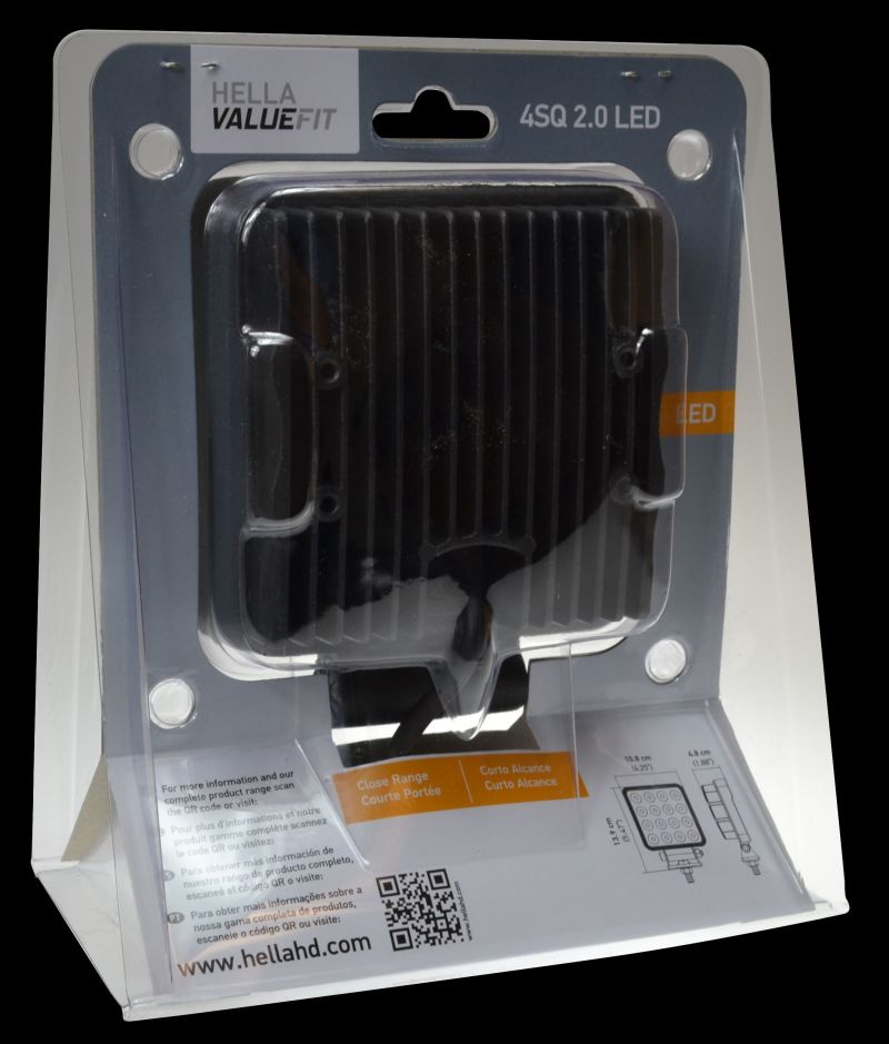 Hella ValueFit LED Work Lamps 4SQ 2.0 LED MV CR BP - awdtuningtx