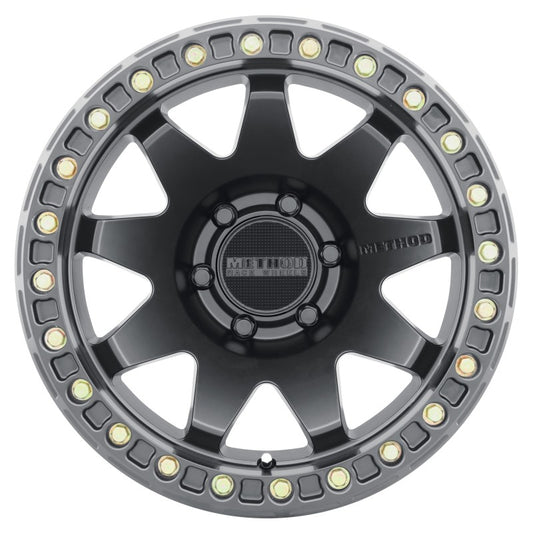 Method MR108 17x9 -44mm Offset 6x5.5 106.25mm CB Matte Black w/BH-H24125-38 Wheel - awdtuningtx