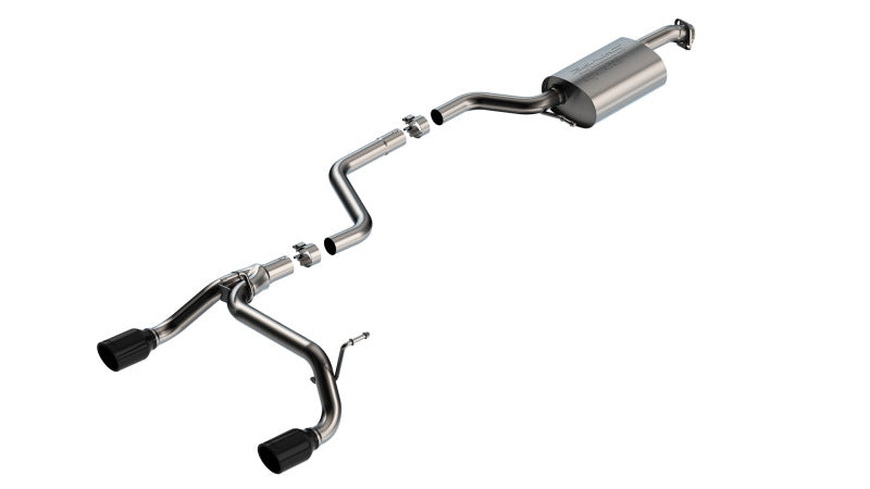 Borla 18-23 Suzuki Jimny 1.4L AT/MT 4WD 2DR 2in S-Type Catback Exhaust - Black Chrome Tips - awdtuningtx