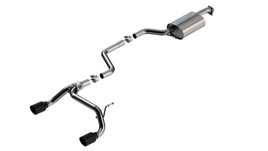 Borla 18-23 Suzuki Jimny 1.4L AT/MT 4WD 2DR 2in S-Type Catback Exhaust - Black Chrome Tips - awdtuningtx