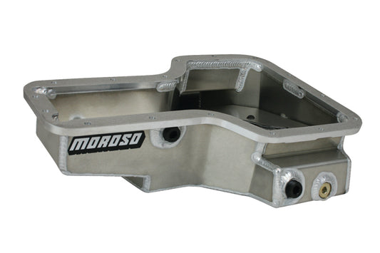 Moroso Lotus/Toyota 1ZZ/2ZZ Road Race Baffled Wet Sump 6qt Stock Depth Aluminum Oil Pan - awdtuningtx