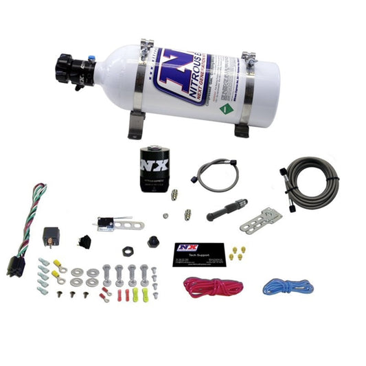 Nitrous Express Dry EFI Single Nozzle Nitrous Kit (35-150HP) w/5lb Bottle - awdtuningtx