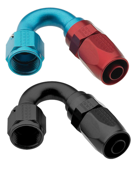 Fragola -16AN x 150 Degree Pro-Flow Hose End - Black - awdtuningtx