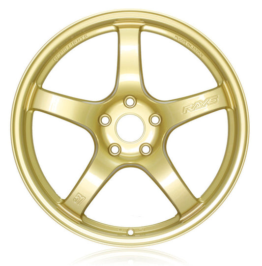 Gram Lights 57CR 18x9.5 +38 5x114.3 E8 Gold Wheel (Min Order Qty 20) - awdtuningtx