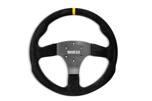 Sparco Steering Wheel R330B Suede w/ Button - awdtuningtx