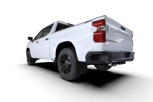 Rally Armor 19-24 Gen 4 Chevy Silverado 1500 Black UR Mud Flap Metallic Red Logo - awdtuningtx