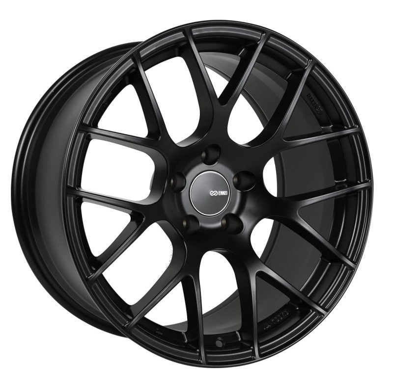 Enkei Raijin 18x8 45mm Offset 5x114.3 Bolt Pattern 72.6 Bore Dia Matte Black Wheel - awdtuningtx