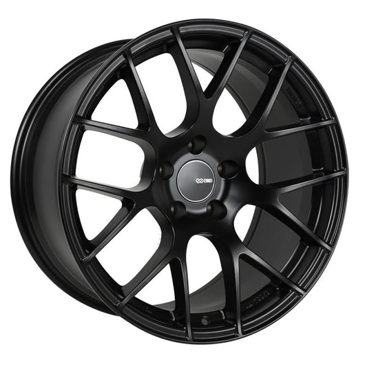 Enkei Raijin 18x8 45mm Offset 5x114.3 Bolt Pattern 72.6 Bore Dia Matte Black Wheel - awdtuningtx