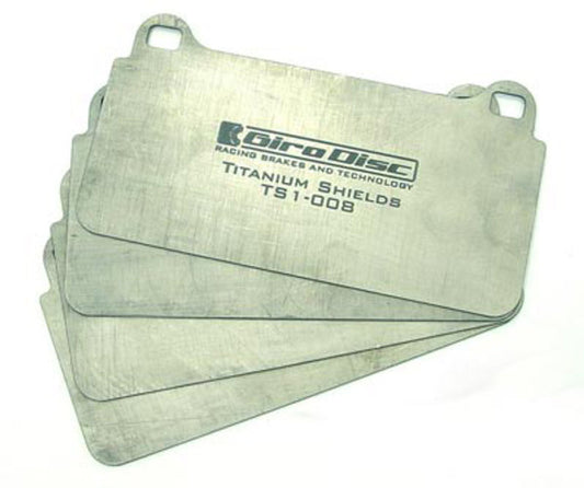 GiroDisc 2018+ Subaru WRX STI (Requires Trimmed Rear Pads) Rear Titanium Pad Shields - awdtuningtx