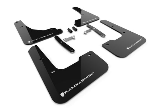 Rally Armor 2024 Hyundai Elantra Black Mud Flap White Logo - awdtuningtx