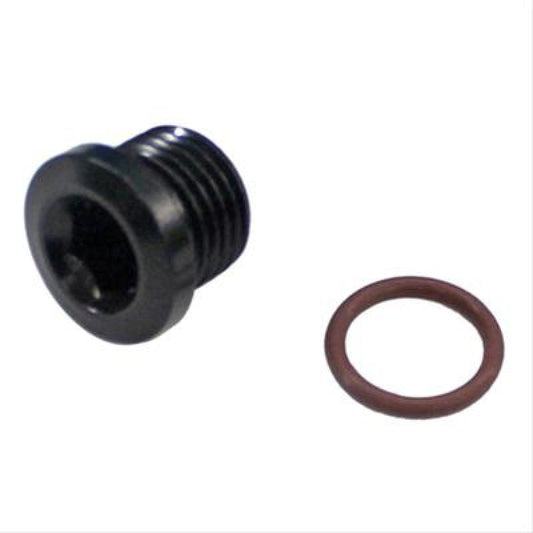 Fragola -12AN (1 1/16-12) Socket Hex Port Plug - Black - awdtuningtx