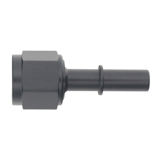 DeatschWerks 8AN Female Flare Swivel to 3/8in Male EFI Quick Disconnect - Anodized Matte Black - awdtuningtx