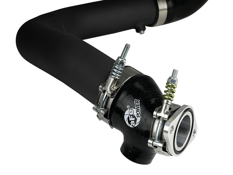 aFe BladeRunner 2.5in Aluminium Hot Side Charge Pipe 15-20 Subaru WRX 2.0T - Black - awdtuningtx