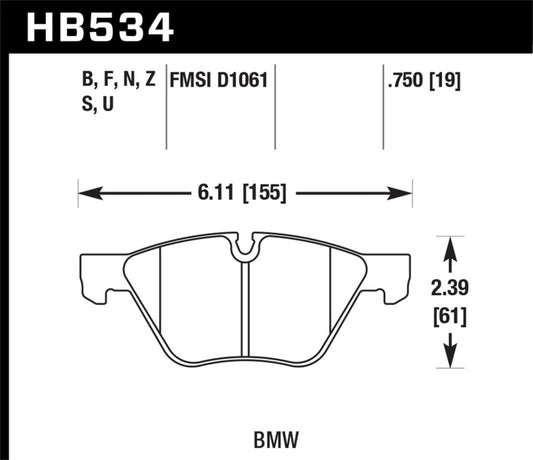 Hawk HP+ Street Brake Pads - awdtuningtx