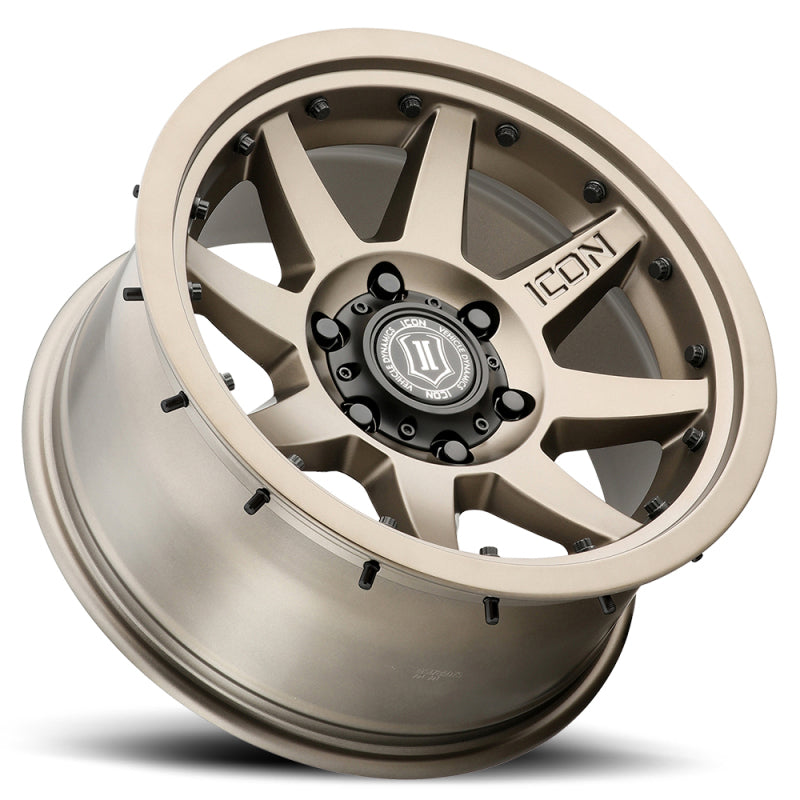 ICON Rebound Pro 17x8.5 5x150 25mm Offset 5.75in BS 110.1mm Bore Bronze Wheel - awdtuningtx