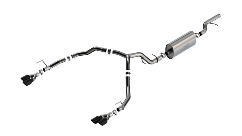 Borla 21-22 Chevrolet Tahoe 5.3L V8 2/4WD 4DR 3in/2.75in Touring Cat-Back Exhaust -Black Chrome Tips - awdtuningtx