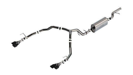 Borla 21-22 Chevrolet Tahoe 5.3L V8 2/4WD 4DR 3in/2.75in Touring Cat-Back Exhaust -Black Chrome Tips - awdtuningtx