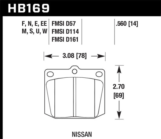 Hawk HP+ Street Brake Pads - awdtuningtx