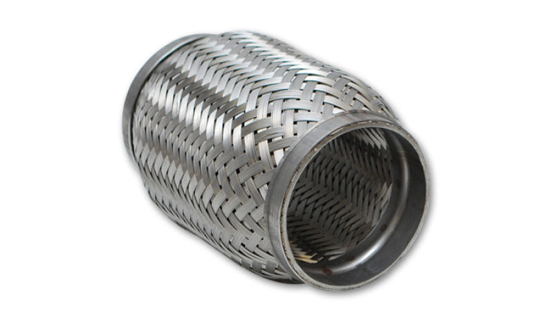 Vibrant SS Flex Coupling with Inner Braid Liner 2.25in inlet/outlet x 6in flex length - awdtuningtx