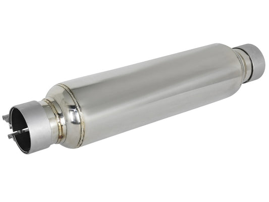 aFe MACH Force-Xp 304 Stainless Steel Resonator 2.5in Inlet/Outlet x 4in Dia x 15in Body x 19in L - awdtuningtx