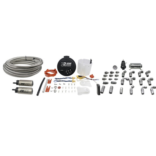 DeatschWerks 2006+ X2 Series Fuel Pump Module w/ Dual DW400 Pumps and Return PTFE Plumbing Kit - awdtuningtx