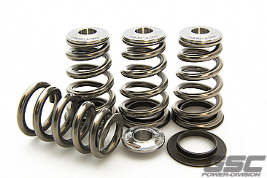 GSC P-D Mitsubishi 4G63T Extreme Pressure Conical Valve Spring and Ti Retainer Kit - awdtuningtx