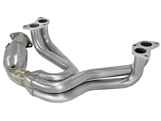 aFe 12-17 Toyota 86 / FRS / BRZ Twisted Steel 304 Stainless Steel Long Tube Header w/ Cat - awdtuningtx