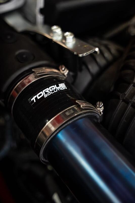 Torque Solution 2022+ Subaru WRX / 19-23 Subaru Ascent Titanium Top Mount Charge Pipe - Brushed - awdtuningtx