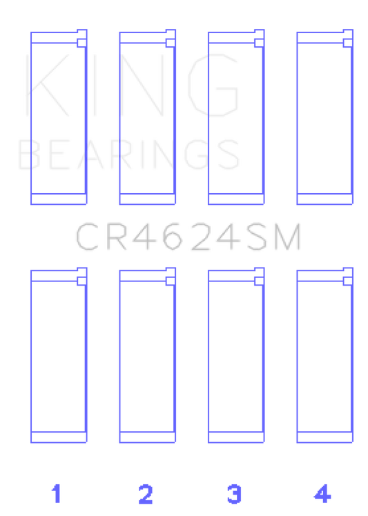 King Hyundai G4KE / G4KC (Size +.25) Rod Bearings (Set of 4) - awdtuningtx