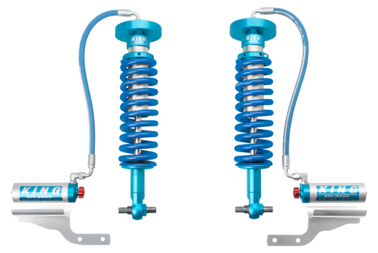 King Shocks 2015+ Ford F150 4WD Front 2.5 Dia Remote Reservoir Coilover w/Adjuster (Pair) - awdtuningtx