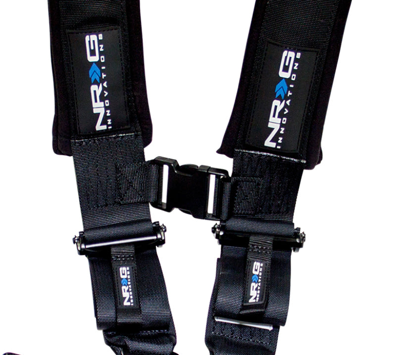 NRG SFI 16.1 5PT 3in. Seat Belt Harness / Latch Link - Black - awdtuningtx