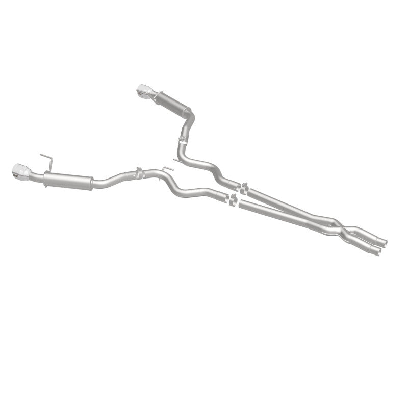 MagnaFlow Cat Back, SS, 2.5in, Competition, Dual Split Polished 4.5in Tips 2015 Ford Mustang V6 3.7L - awdtuningtx