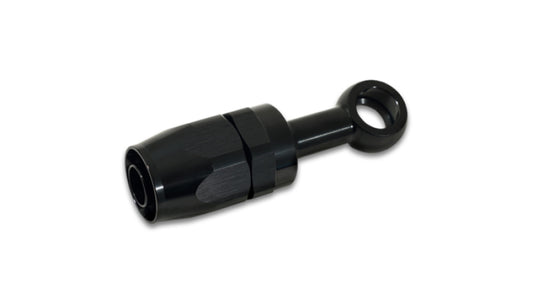 Vibrant -10AN Banjo Hose End Fitting for use with M16 or 5/8in Banjo Bolt - Aluminum Black - awdtuningtx