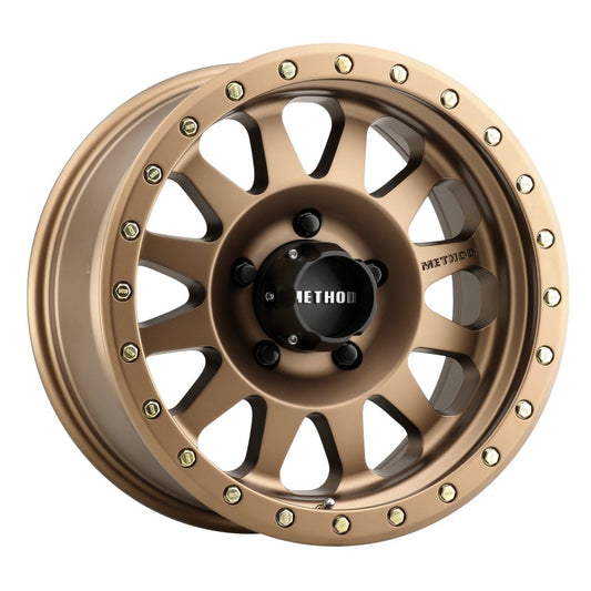 Method MR304 Double Standard 17x8.5 0mm Offset 5x5.5 108mm CB Method Bronze Wheel - awdtuningtx