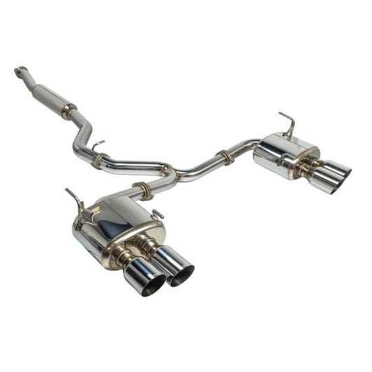 Remark 2015+ Subaru WRX/STi 4in Quad Cat-Back Exhaust Stainless Single Non-Resonated - awdtuningtx