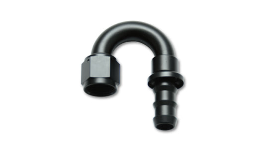 Vibrant -4AN Push-On 180 Deg Hose End Fitting - Aluminum - awdtuningtx